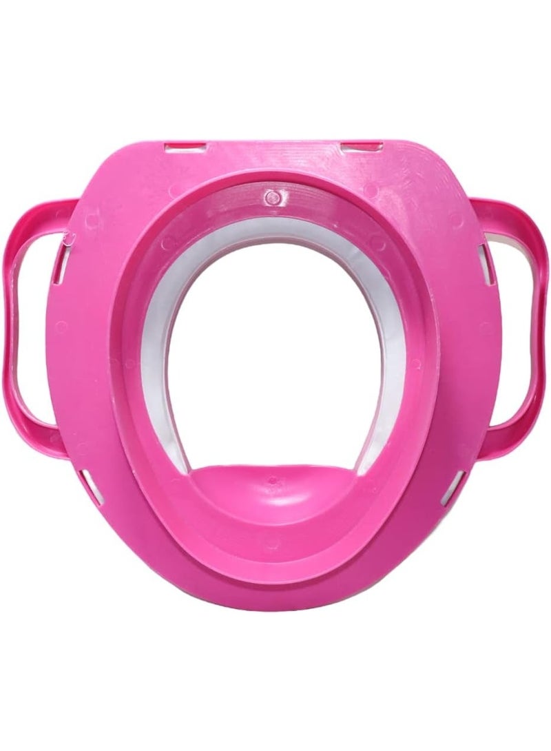 مقعد تدريب ناعم للأطفال مع مقبض جانبي - مقعد تدريب مريح للأطفال الصغار مانع للانزلاق، مناسب للأولاد والبنات - تصميم مريح متعدد الأشكال - Image 2